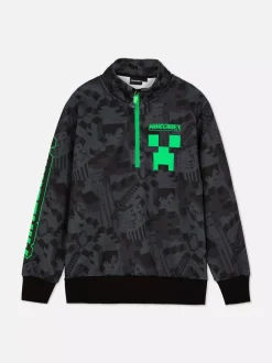 Dzieci Primark Bluzy<Bluza z suwakiem do połowy i motywem Minecrafta