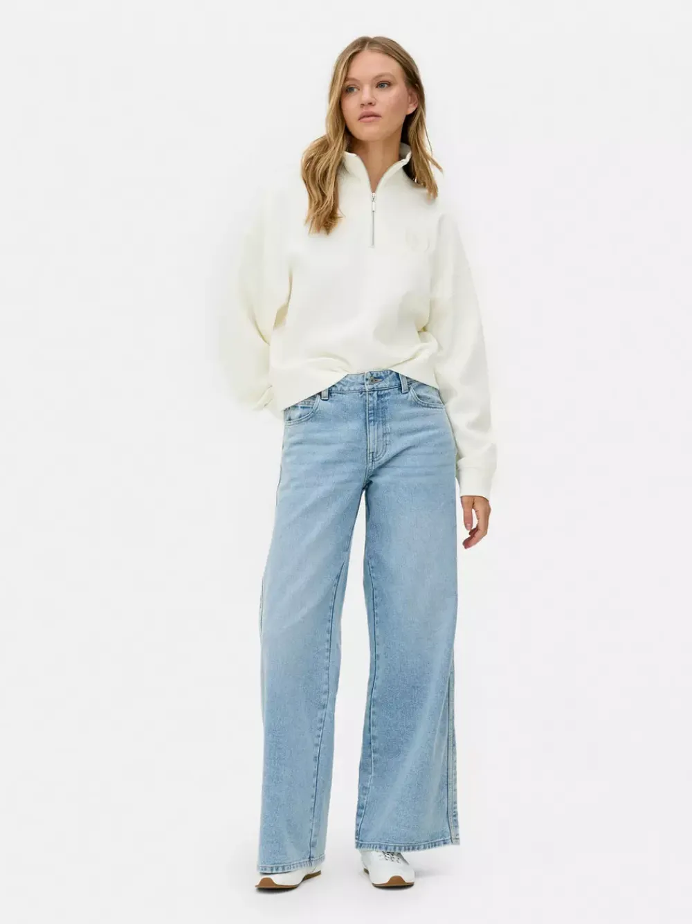 Primark Odzież Domowa I Na Siłownię|Bluzy<Bluza z suwakiem 1/2 o waflowej fakturze, do zestawu