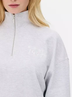 Primark Bluzy<Bluza z suwakiem 1/2 o waflowej fakturze, do zestawu
