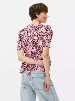 Primark Koszule I Bluzki<Bluzka z krótkim rękawem w kwiaty