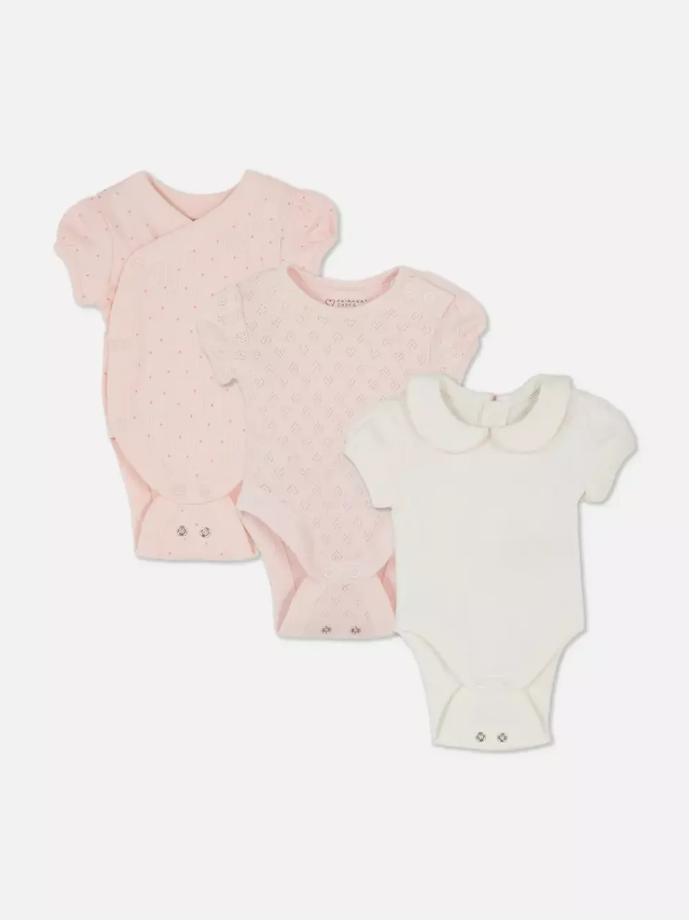Primark Kaftaniki I Śpioszki<Body teksturowane, 3 szt.