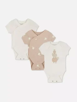 Primark Body I Koszulki Bez Rękawów|Body I Koszulki Bez Rękawów<Body z motywem piskląt, 3 szt.