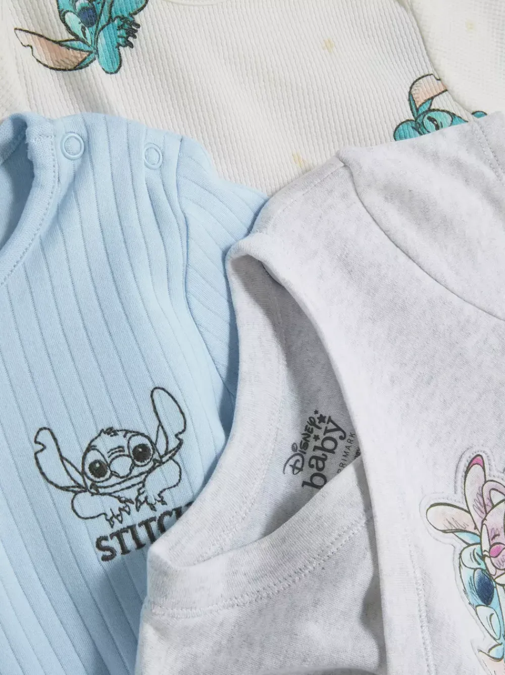 Primark Body I Koszulki Bez Rękawów|Body I Koszulki Bez Rękawów<Body z motywem Sticha Disneya, 3 szt.