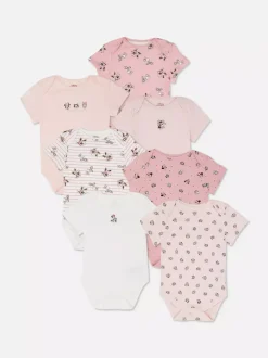 Primark Body I Koszulki Bez Rękawów<Body z Myszką Minnie i Kaczką Daisy Disneya, 7 szt.
