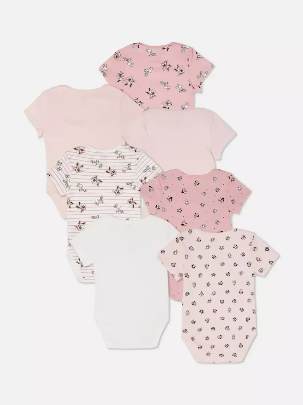 Primark Body I Koszulki Bez Rękawów<Body z Myszką Minnie i Kaczką Daisy Disneya, 7 szt.