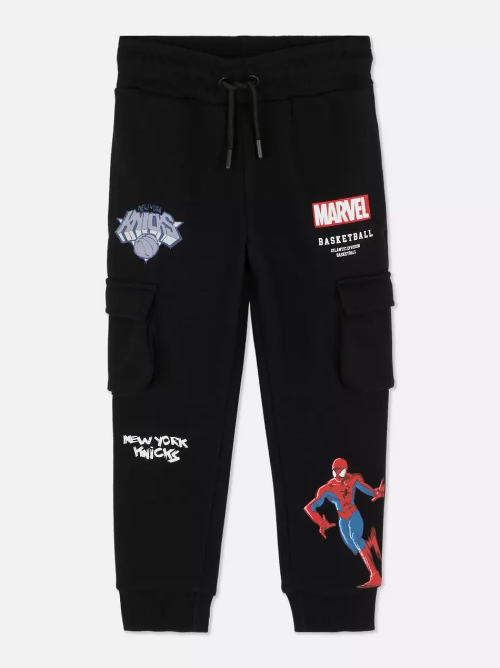 Dzieci Primark Spodnie Dresowe<Bojówki dresowe NBA New York Knicks z motywem Marvela