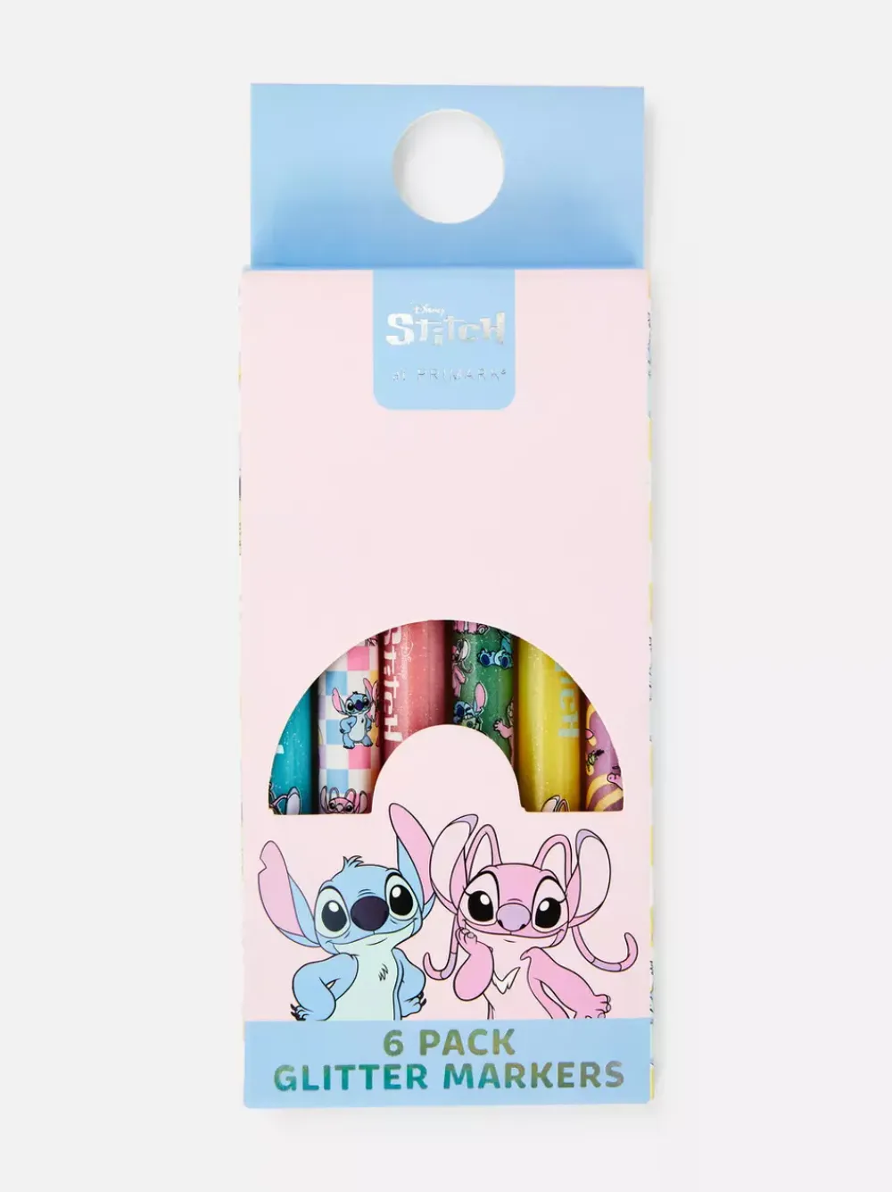Dzieci Primark Kredki<Brokatowe markery z motywem Disneya, 6 szt.
