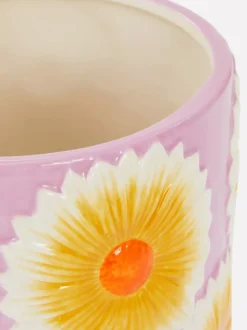 Primark Doniczki I Kwietniki<Ceramiczna doniczka z motywem kwiatowym