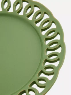 Primark Zastawa Stołowa<Ceramiczny talerzyk z ozdobnymi wycięciami