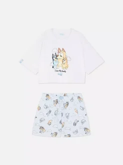 Primark Zestawy Piżamowe<Damska piżama z T-shirtem i szortami z Blue