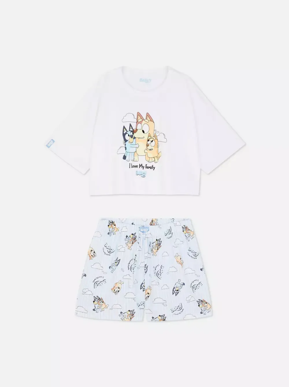 Primark Zestawy Piżamowe<Damska piżama z T-shirtem i szortami z Blue