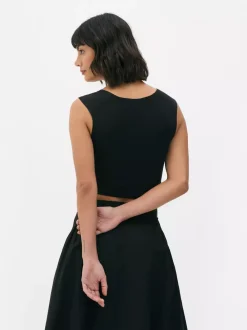 Primark Topy I T-Shirty<Dżersejowa koszulka bez rękawów z marszczeniami