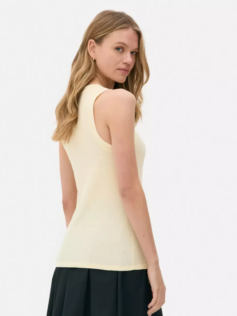 Primark Topy I T-Shirty<Dżersejowa koszulka prążkowana bez rękawów