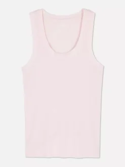 Primark Topy I T-Shirty<Dżersejowa koszulka prążkowana bez rękawów