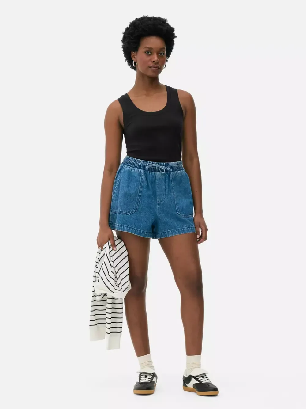 Primark Topy I T-Shirty<Dżersejowa koszulka prążkowana bez rękawów