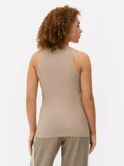Primark Topy I T-Shirty<Dżersejowa koszulka prążkowana bez rękawów
