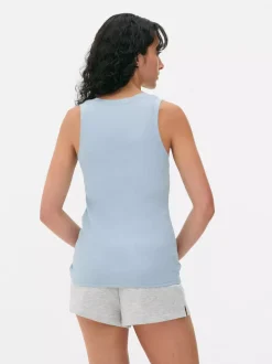 Primark Topy I T-Shirty<Dżersejowa koszulka prążkowana bez rękawów