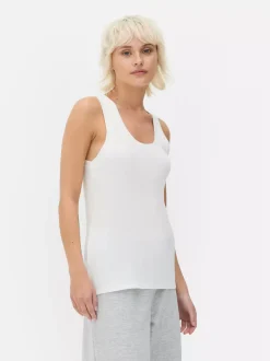 Primark Topy I T-Shirty<Dżersejowa koszulka prążkowana bez rękawów