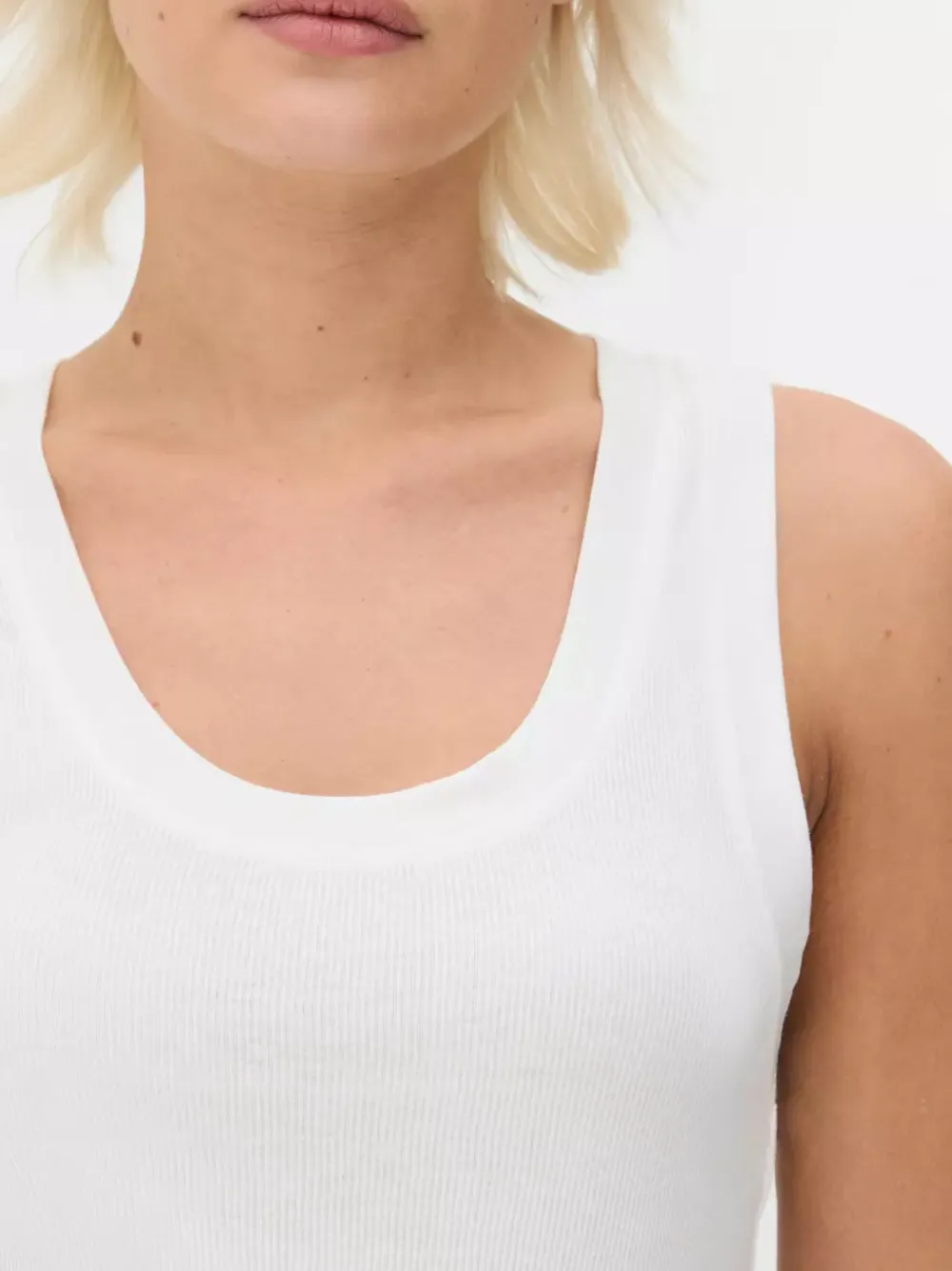 Primark Topy I T-Shirty<Dżersejowa koszulka prążkowana bez rękawów