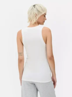 Primark Topy I T-Shirty<Dżersejowa koszulka prążkowana bez rękawów