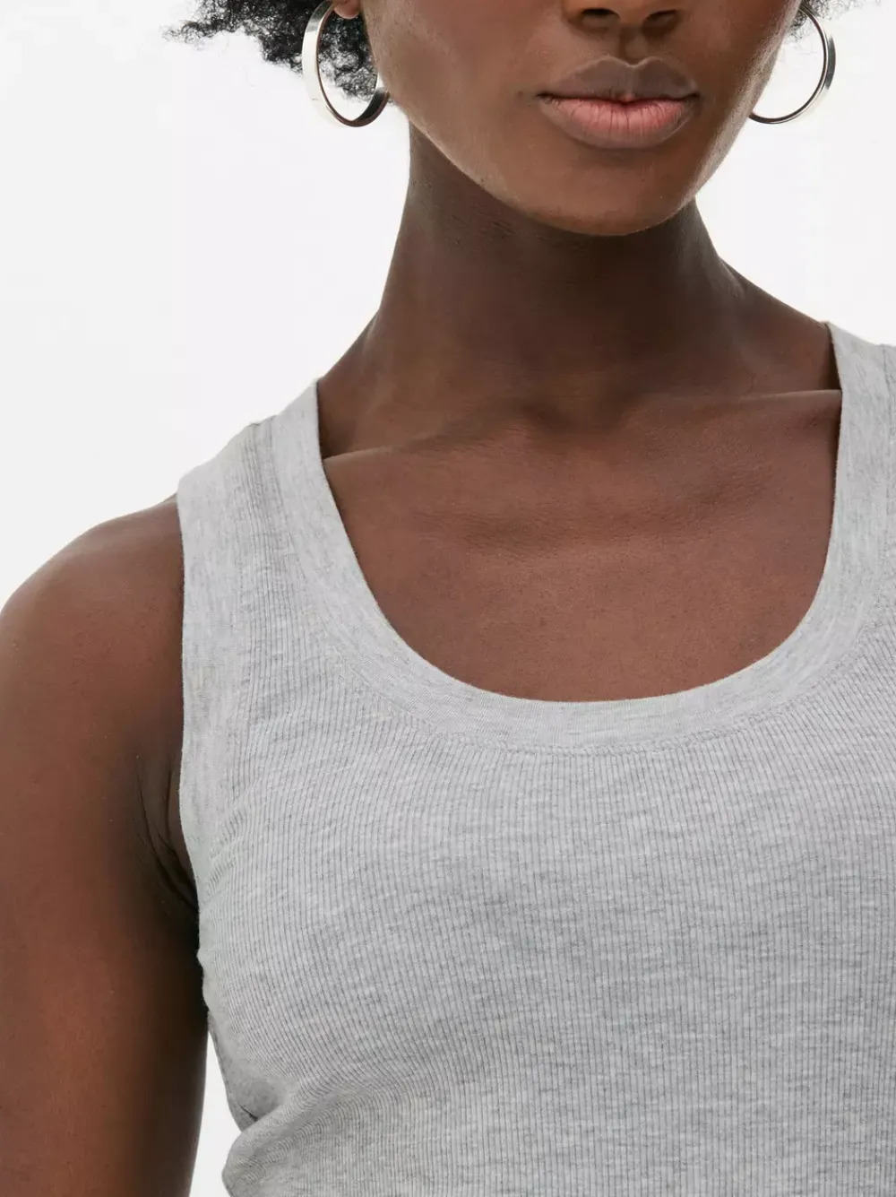 Primark Topy I T-Shirty<Dżersejowa koszulka prążkowana bez rękawów