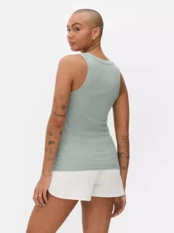 Primark Topy I T-Shirty<Dżersejowa koszulka prążkowana bez rękawów