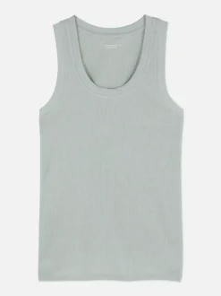 Primark Topy I T-Shirty<Dżersejowa koszulka prążkowana bez rękawów