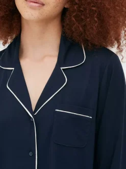 Primark Zestawy Piżamowe<Dżersejowa piżama typu boyfriend z długim rękawem