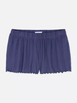 Primark Spodnie Od Piżamy<Dżersejowe szorty od piżamy z muszelkowym brzegiem