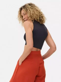 Primark Topy I T-Shirty<Dżersejowy top bez rękawów z efektem drugiej skóry