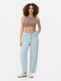 Primark Topy I T-Shirty<Dżersejowy top bez rękawów z efektem drugiej skóry