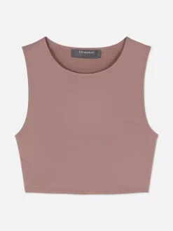 Primark Topy I T-Shirty<Dżersejowy top bez rękawów z efektem drugiej skóry