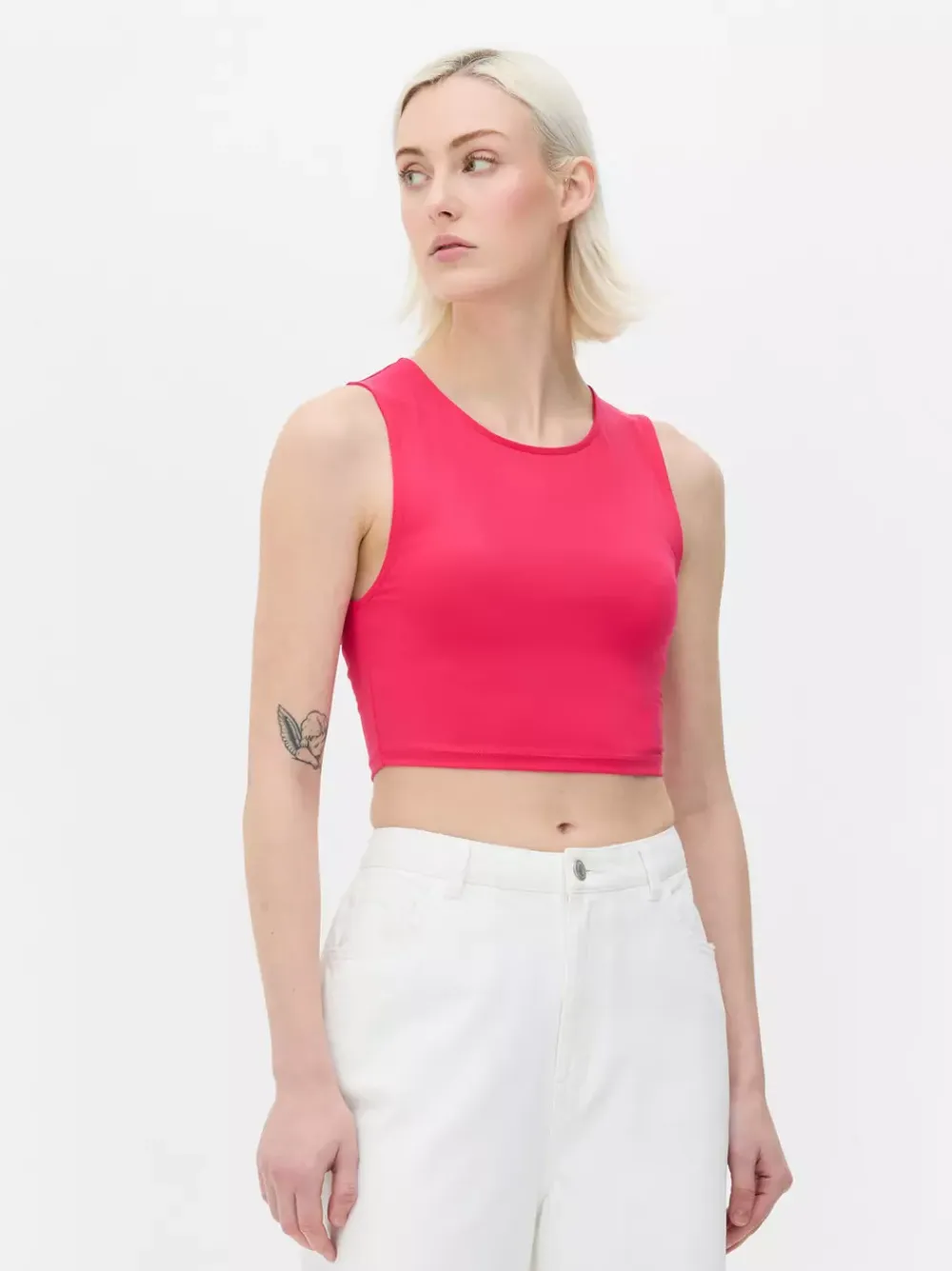 Primark Topy I T-Shirty<Dżersejowy top bez rękawów z efektem drugiej skóry