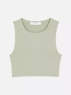 Primark Topy I T-Shirty<Dżersejowy top bez rękawów z efektem drugiej skóry