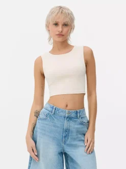 Primark Topy I T-Shirty<Dżersejowy top bez rękawów z efektem drugiej skóry
