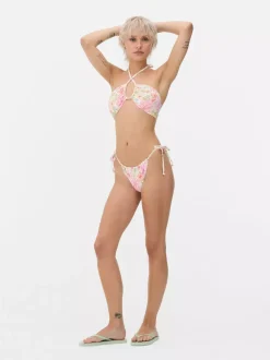 Primark Stroje Kąpielowe I Plażowe<Dół od bikini z wiązaniem po bokach w kwiaty