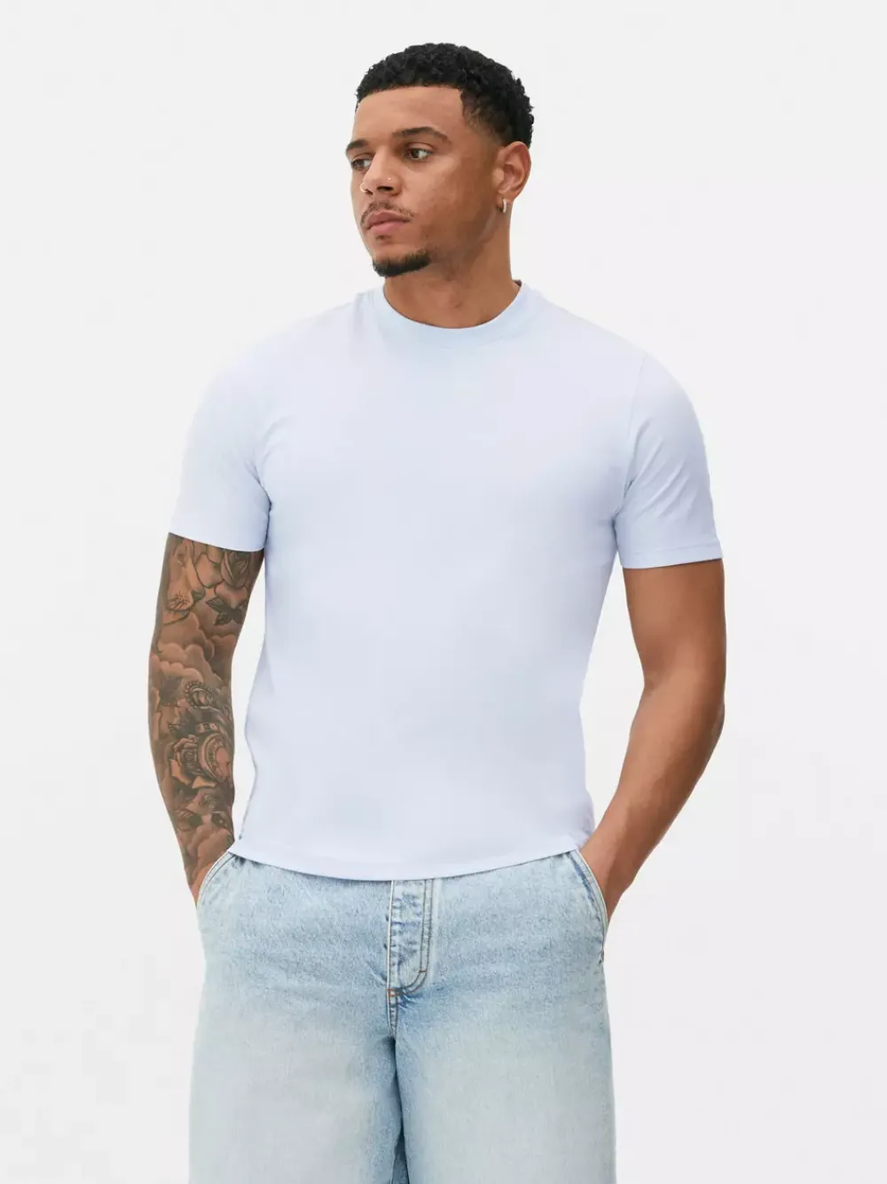 Primark Topy I T-Shirty<Dopasowany T-shirt o wysokiej zawartości bawełny