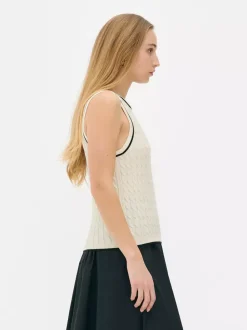 Primark Topy I T-Shirty<Długa koszulka bez rękawów o splocie warkoczowym