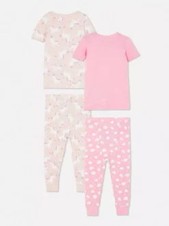 Primark Piżamy I Bielizna Nocna<Długa piżama z motywem jednorożca, 2 komplety