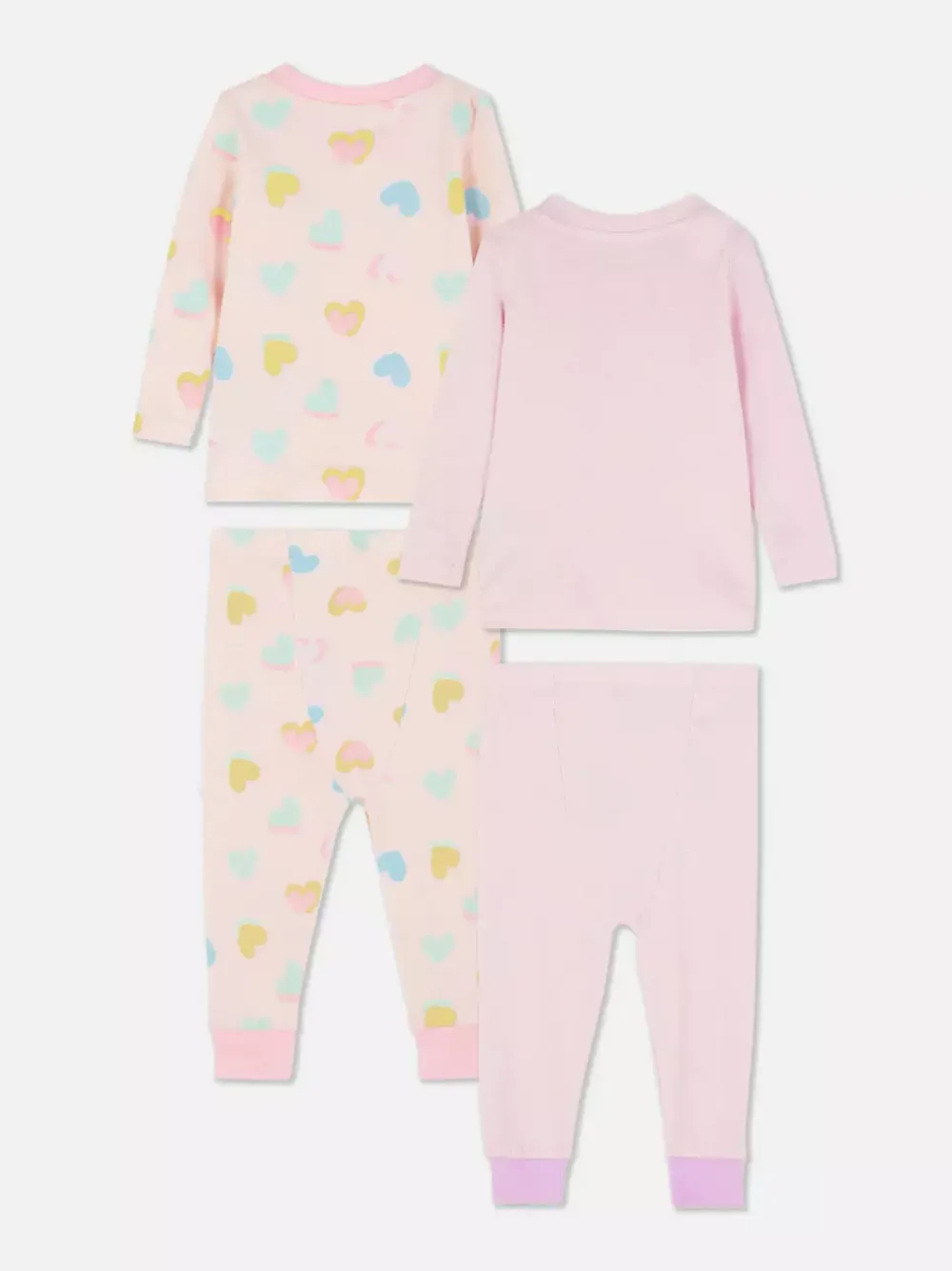 Primark Piżamy I Bielizna Nocna<Długa piżama z motywem serca, 2 szt.