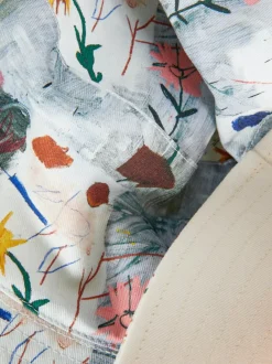Primark Czapki, Rękawiczki I Szaliki<Dwustronny kapelusz wędkarski z dziełem Basquiata