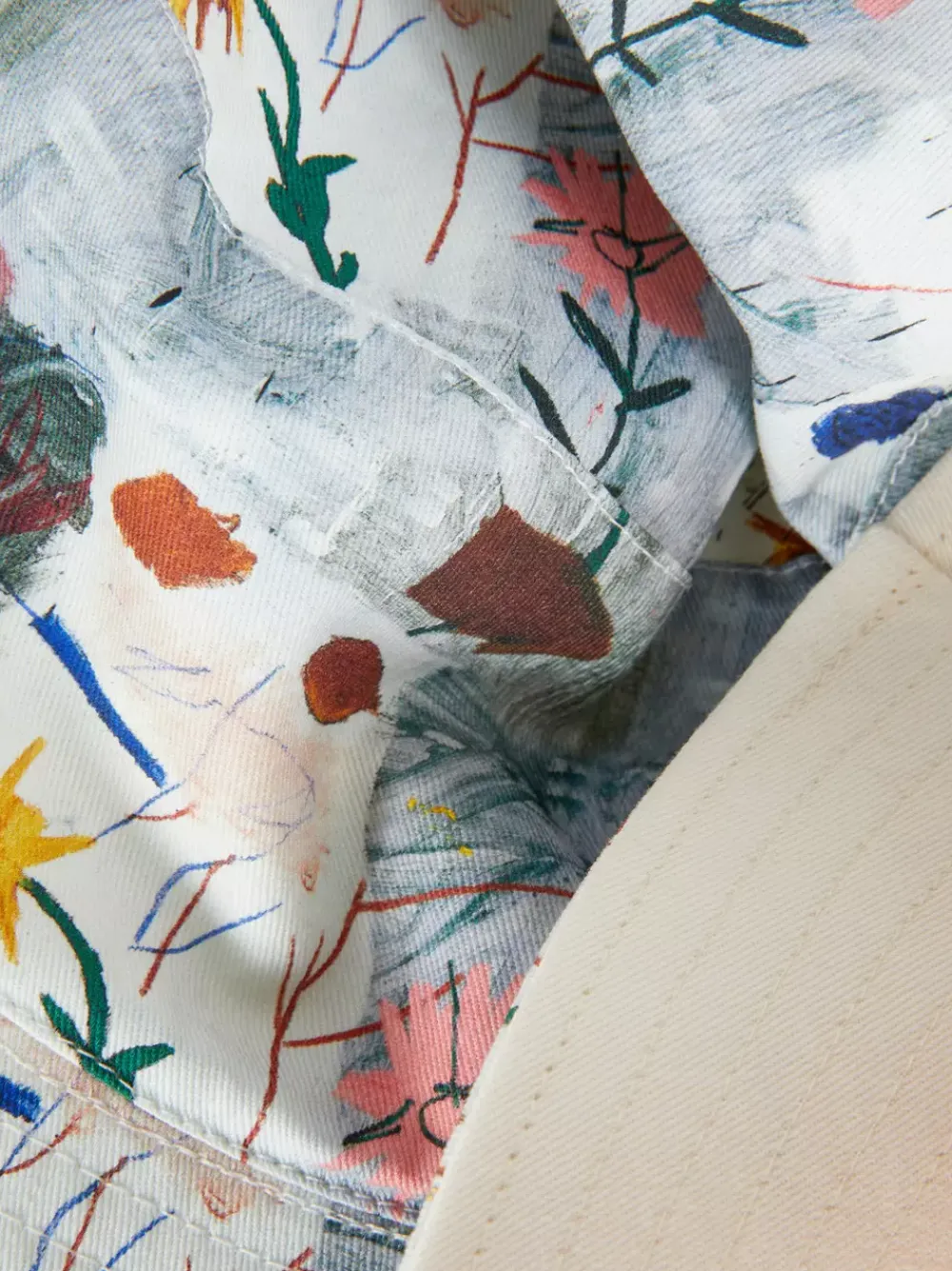 Primark Czapki, Rękawiczki I Szaliki<Dwustronny kapelusz wędkarski z dziełem Basquiata