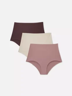 Damskie Primark Majtki Damskie<Dyskretne figi z wysokim stanem, 3 pary