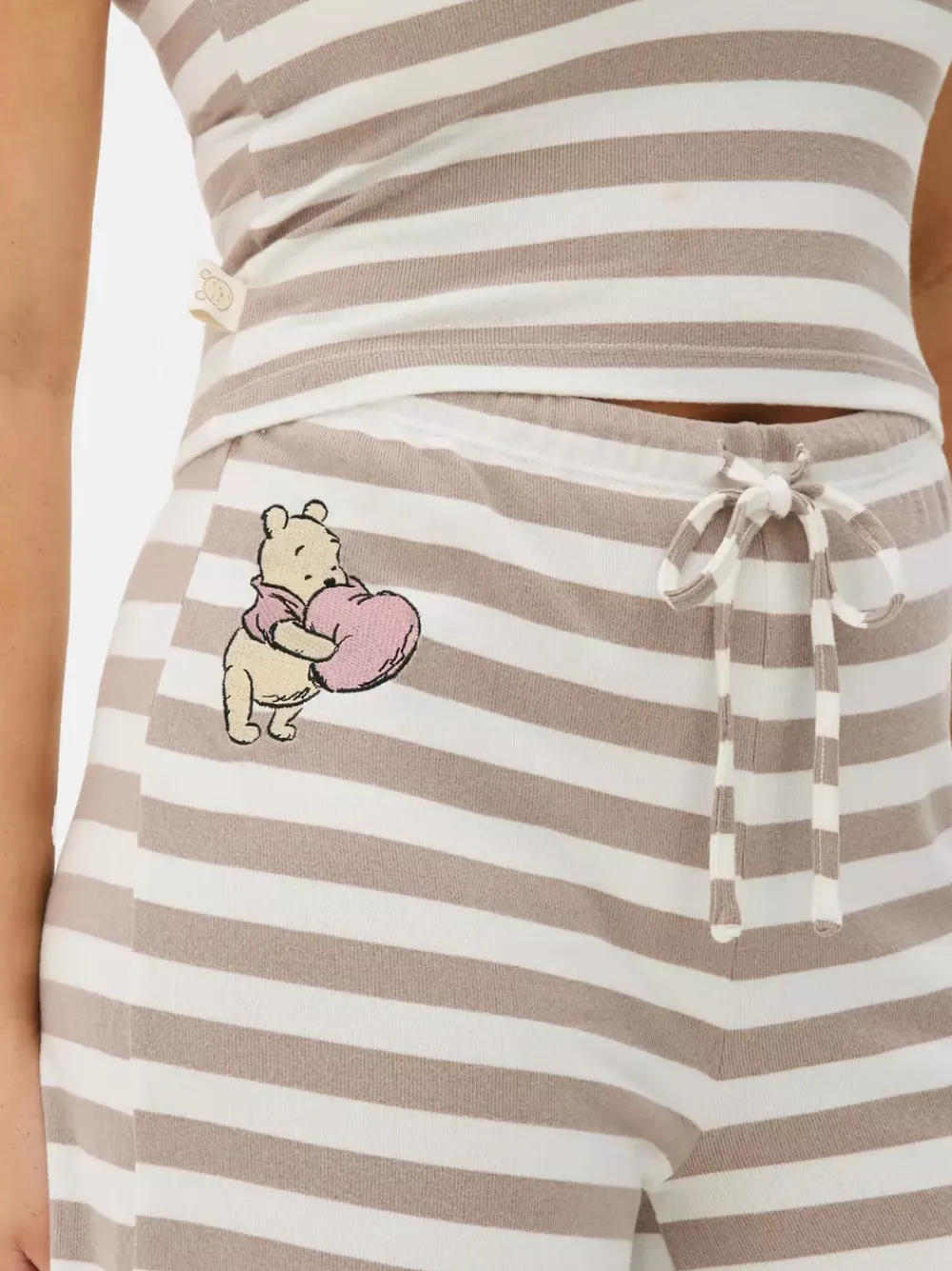 Primark Zestawy Piżamowe<Dzianinowa piżama w paski z motywem Kubusia Puchatka