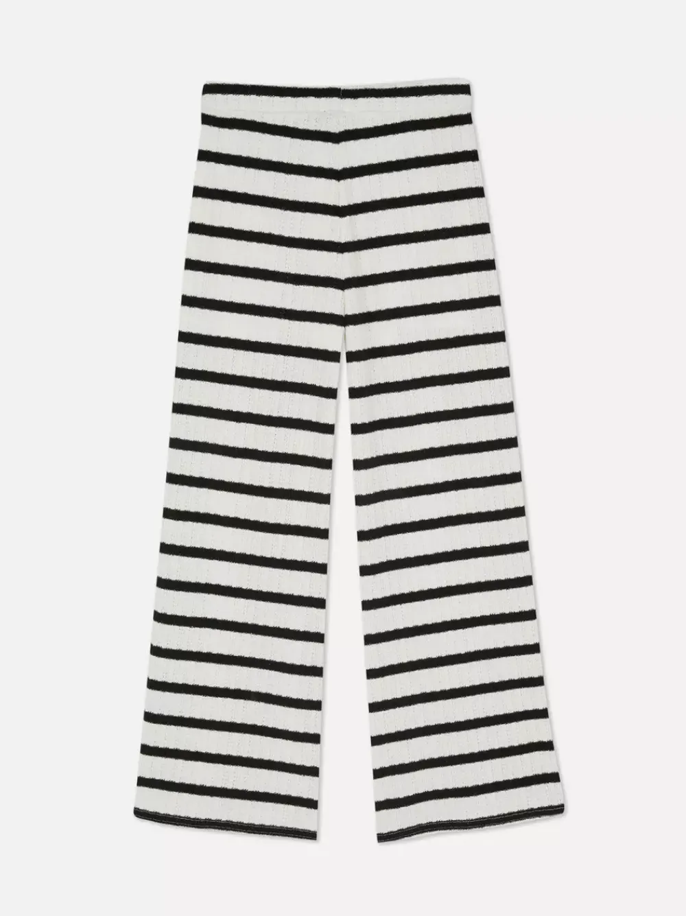 Dzieci Primark Spodnie I Legginsy<Dzianinowe spodnie w paski ze sznurkiem
