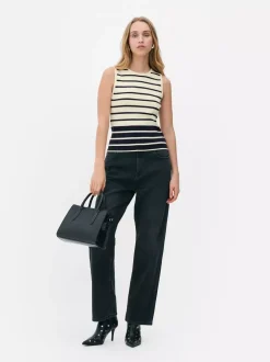 Primark Topy I T-Shirty<Dzianinowy top bez rękawów z okrągłym dekoltem