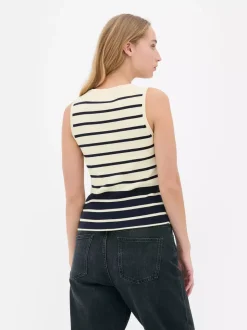 Primark Topy I T-Shirty<Dzianinowy top bez rękawów z okrągłym dekoltem