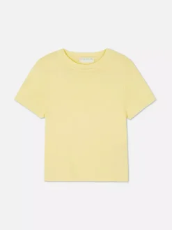 Dzieci Primark Topy I T-Shirty<Dzianinowy top z okrągłym dekoltem