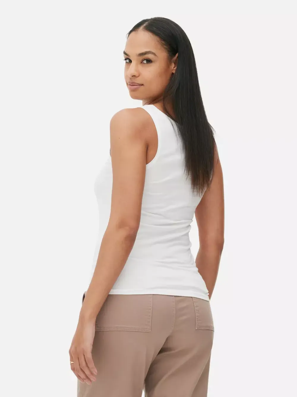 Primark Topy I T-Shirty<Elastyczna koszulka bez rękawów z głębokim dekoltem