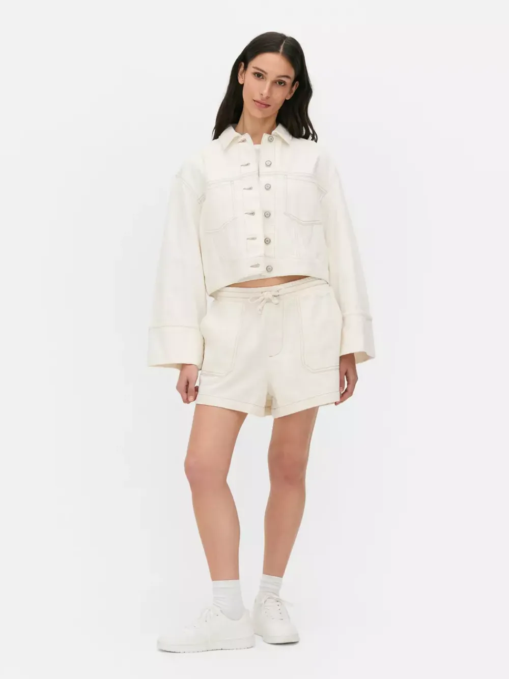 Primark Szorty<Elastyczne spodenki jeansowe